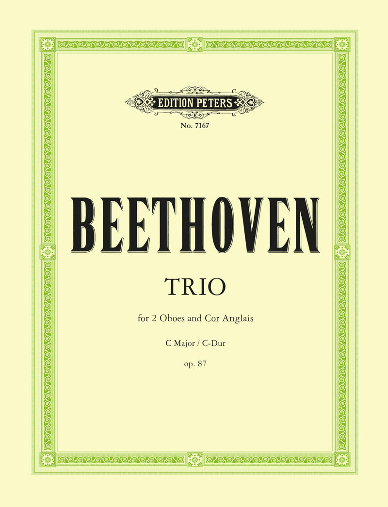 Beethoven: Trio in C Op. 87 (For 2 Oboes (or 2 Violins) and Cor Anglais (EP7167)
