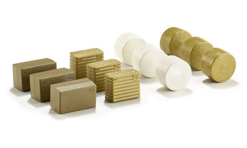 siku 2463, Bale Assortment, 1:32, Plastic, Gold/White, 3x 4 different types Ballenassortiment