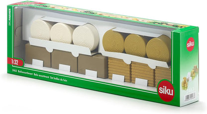 siku 2463, Bale Assortment, 1:32, Plastic, Gold/White, 3x 4 different types Ballenassortiment