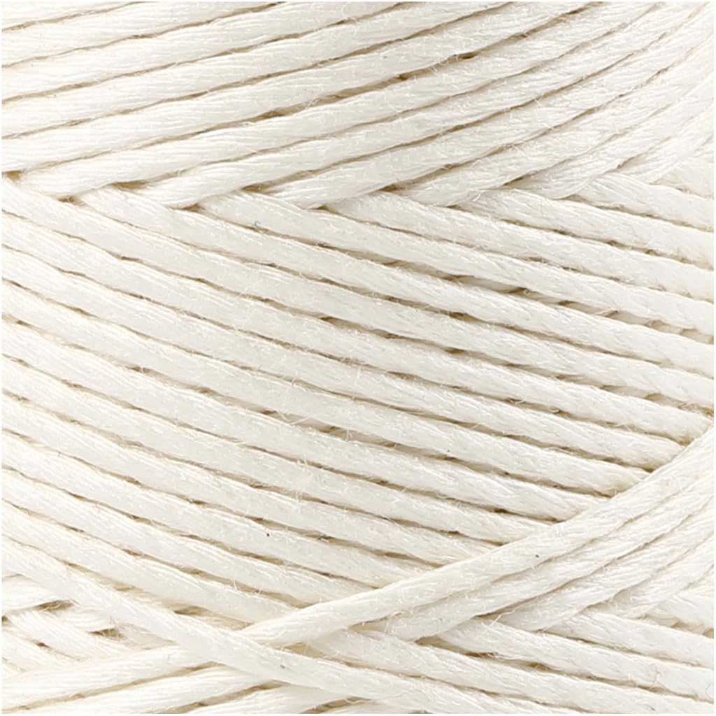 Creative 503481 Bamboo Cord, White, 65 m Length, 1 mm Thickness