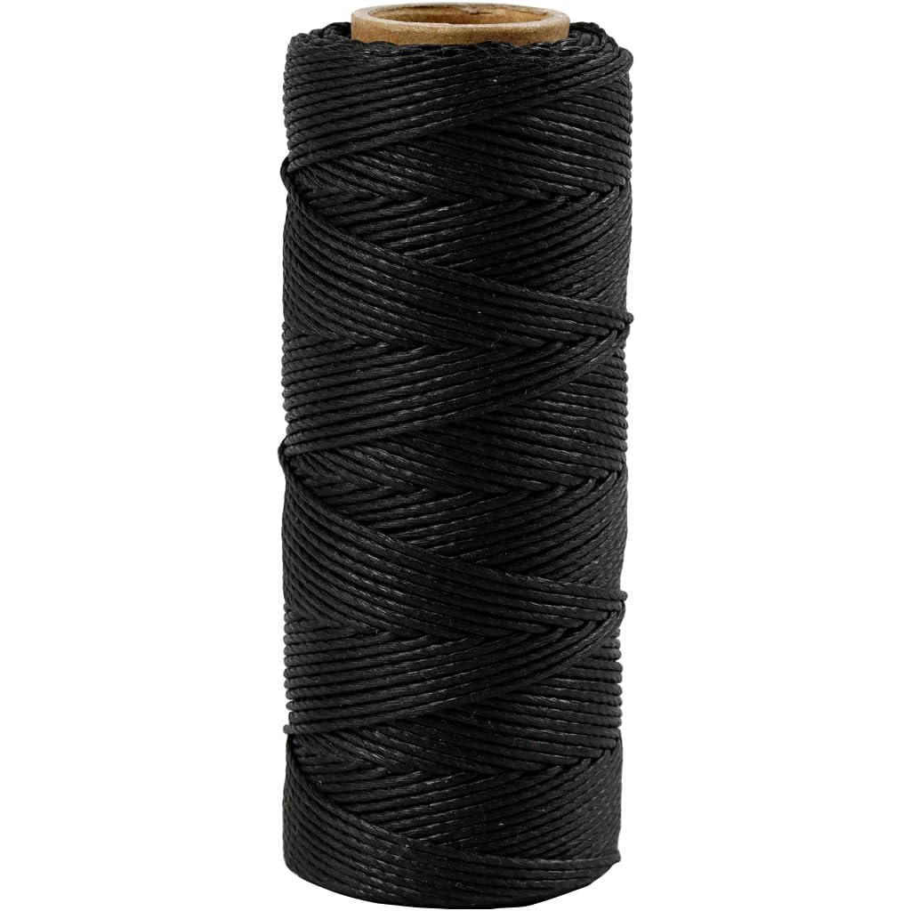 Creative 503483 Bamboo Cord, Black, 65 m Length, 1 mm Thickness