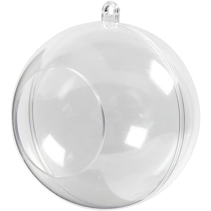 Creative 52139 Kugeln mit Öffnung, transparent, 8 cm Durchmesser, 5 Stück