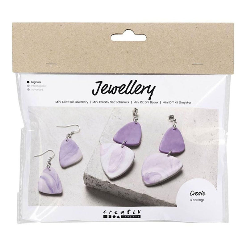 Creativ Company - Mini Hobbyset Sieraden Oorbellen Paars