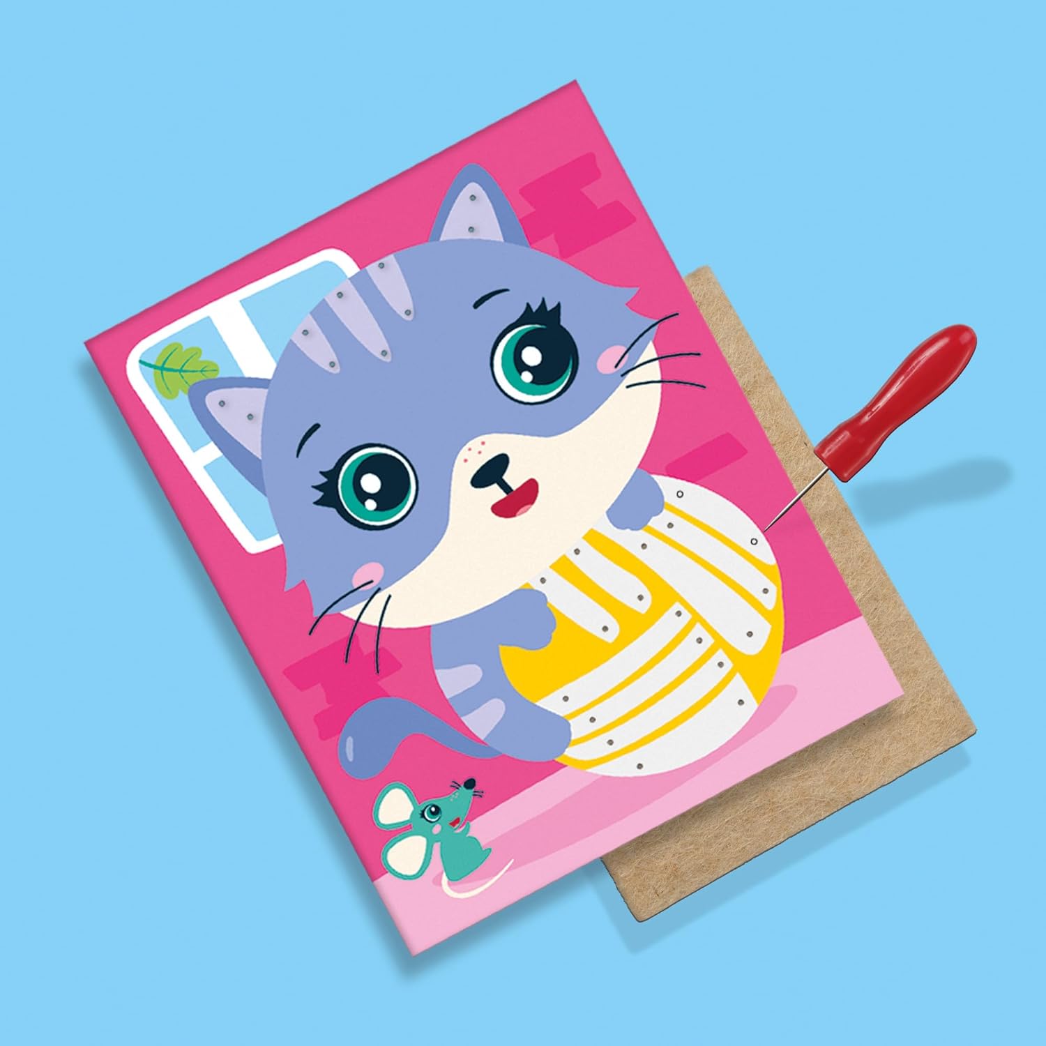 Glass beads embroidery cards