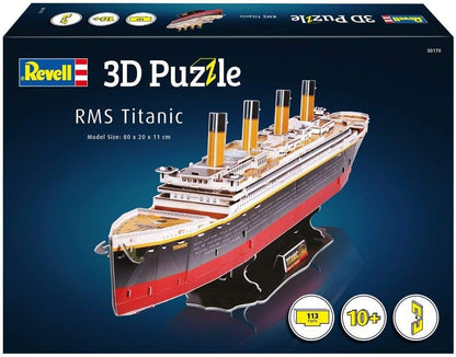 Revell- RMS Titanic, Longitud 80,0cm 3D Puzzle, Multicolor (00170