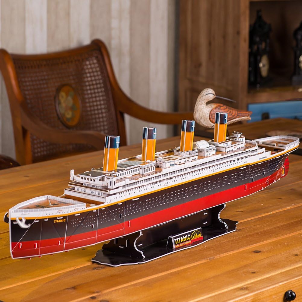 Revell- RMS Titanic, Longitud 80,0cm 3D Puzzle, Multicolor (00170