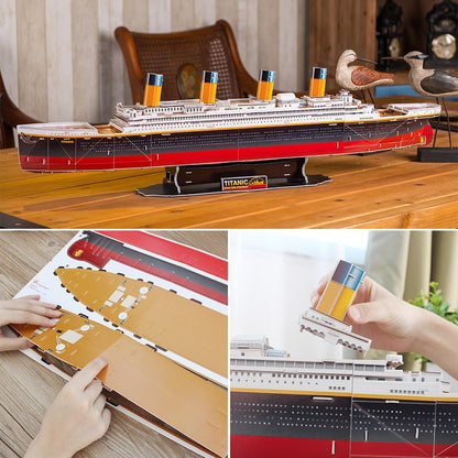 Revell- RMS Titanic, Longitud 80,0cm 3D Puzzle, Multicolor (00170