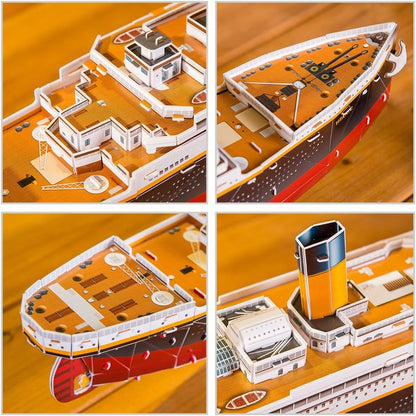 Revell- RMS Titanic, Longitud 80,0cm 3D Puzzle, Multicolor (00170