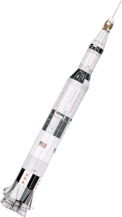 German Level 00250 3D Puzzle Apollo 11 Saturn V Rocket Paper Craft
