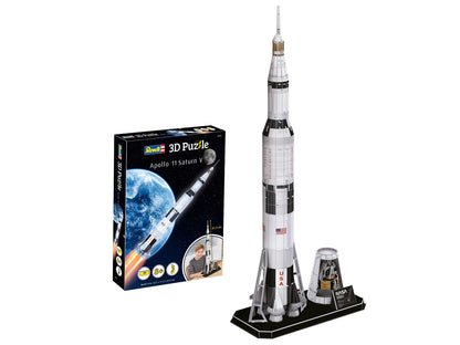 German Level 00250 3D Puzzle Apollo 11 Saturn V Rocket Paper Craft