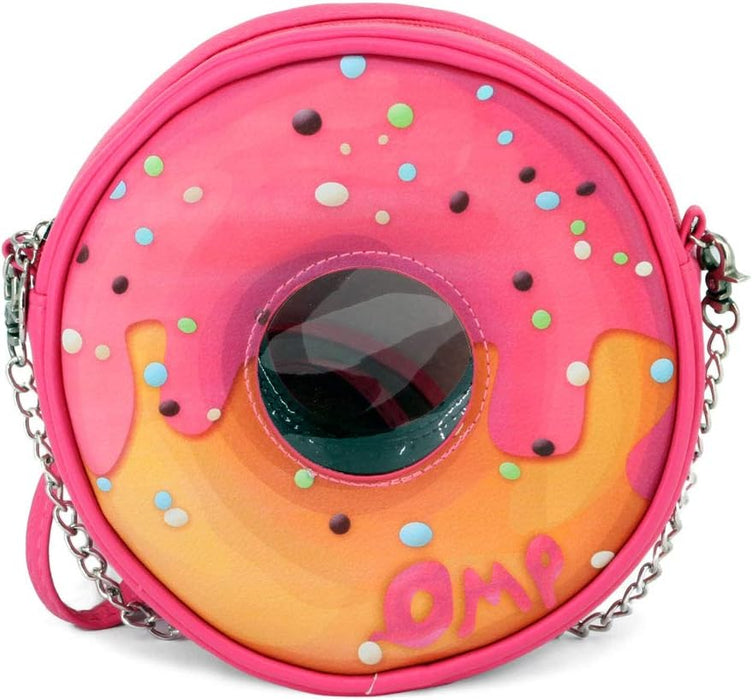 Oh My Pop! Pinknut-Round Shoulder Bag, Pink, 18.5 x 18.5 cm