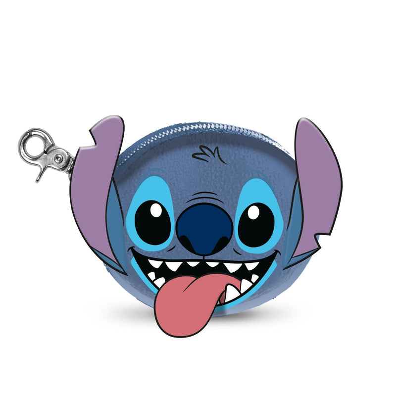Lilo and Stitch Tongue-Oval Coin Purse, Blue, 13.5 x 10 cm