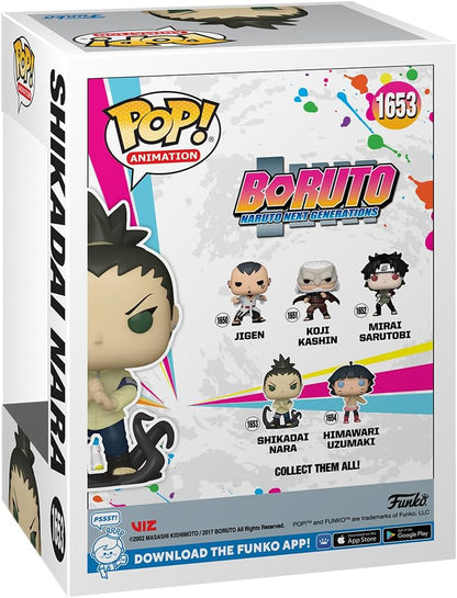 Funko POP! Animation: Boruto - Shikadai Nara - Boruto: Naruto Next Generations - Collectable Vinyl Figure - Gift Idea - Official Merchandise - Toys for Kids & Adults - Anime Fans