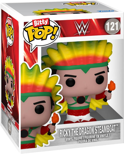 Funko Bitty POP!: WWE - Dusty Rhodes, Bitty Pop! Jerry Lawler®, Bitty Pop! Ric Flair, and a mystery Bitty Pop! figure - 0.9 Inch (2.2 Cm) Collectable - Gift Idea - Cake Topper