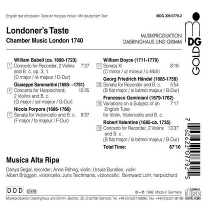 Londoner'S Taste