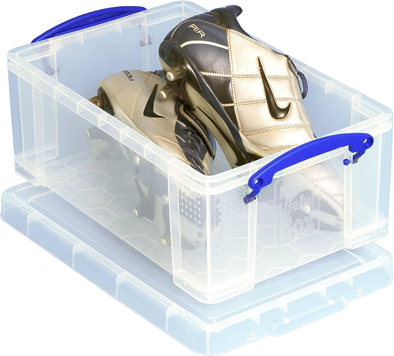 Really Useful Plastic Storage Box 9 Litre Clear
