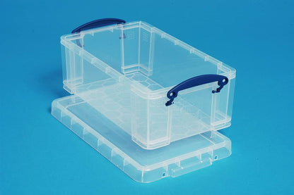 Really Useful Plastic Storage Box 9 Litre Clear