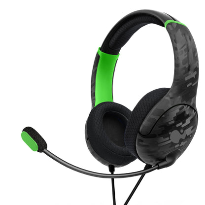 PDP - Casque de jeu stéréo filaire Airlite Neon Carbon pour Xbox Series X|S, Xbox One et Windows 10/11