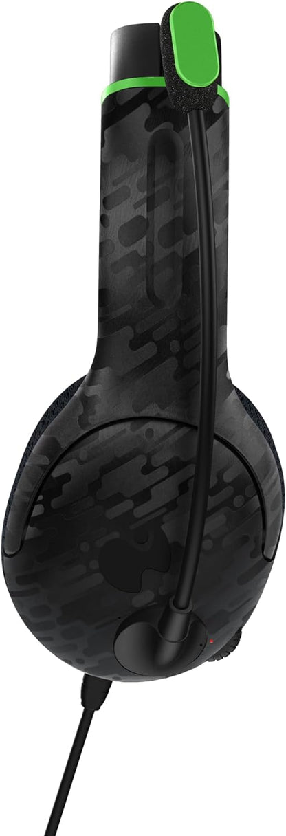 PDP - Casque de jeu stéréo filaire Airlite Neon Carbon pour Xbox Series X|S, Xbox One et Windows 10/11