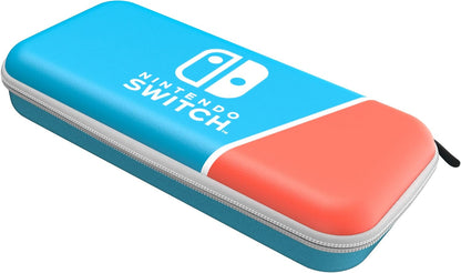 PDP Gaming Officially Licensed Switch Slim Deluxe Travel Case - NEON POP - Semi-Hardshell - Console Stand - Protective PU Leather - Holds 14 Games - Works with Switch OLED & Lite