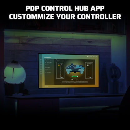 PDP Gaming REMATCH GLOW Enhanced Wired Controller Licensed for Xbox Series X|S/Xbox One/PC/Windows, Mappable Back Buttons, Advanced Customizable App - Blue Tide (Glow in the Dark) Controller Blue Tide (Glow in the Dark