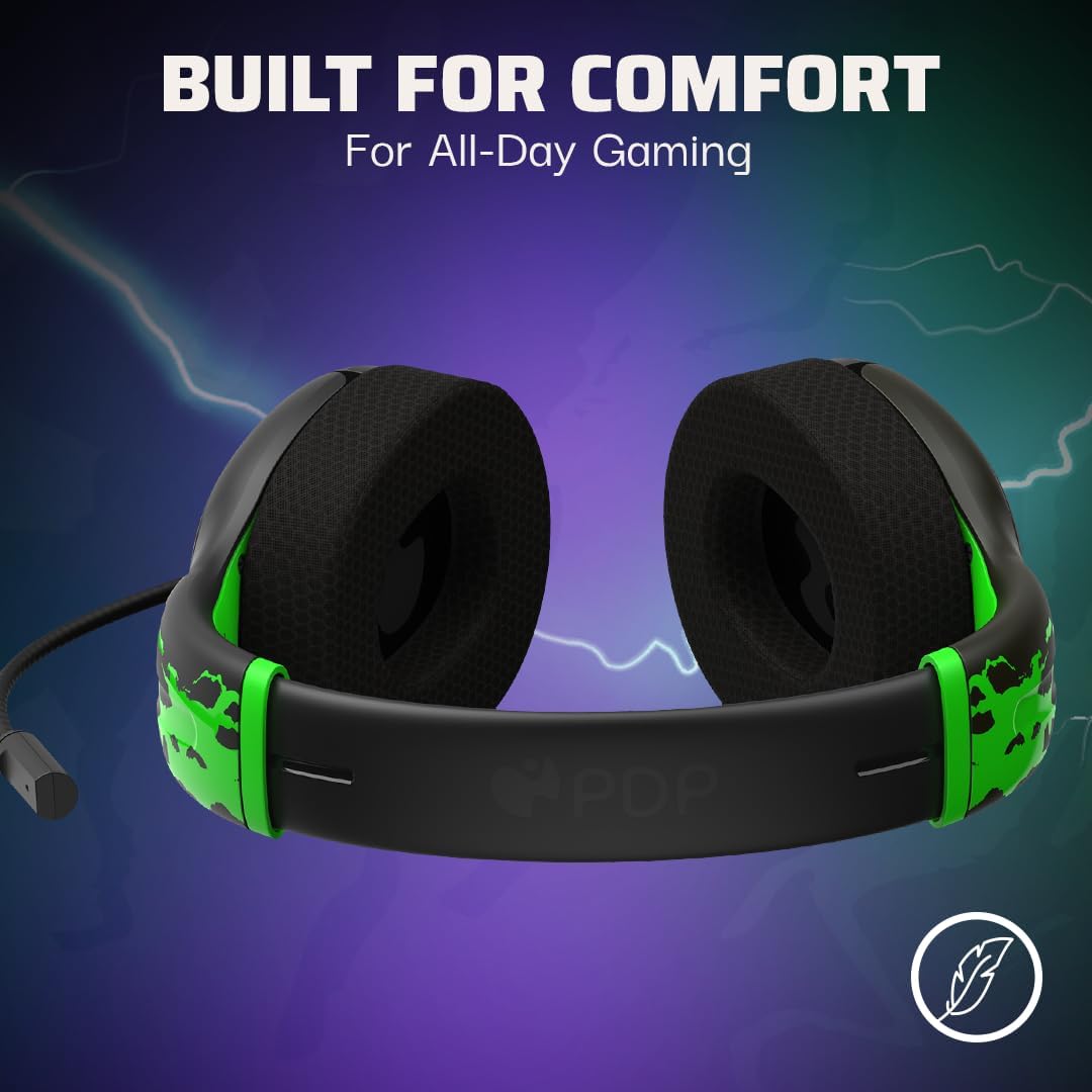 PDP Xbox AIRLITE Wired Headset Jolt Green