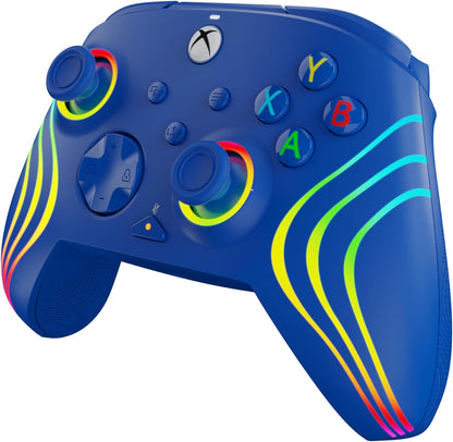 PDP Xbox Afterglow Wave Wired Controller Blue