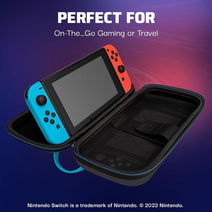 PDP Travel Case with Wrist Strap for Nintendo Switch Mario Kart Drift (Glow in the Dark