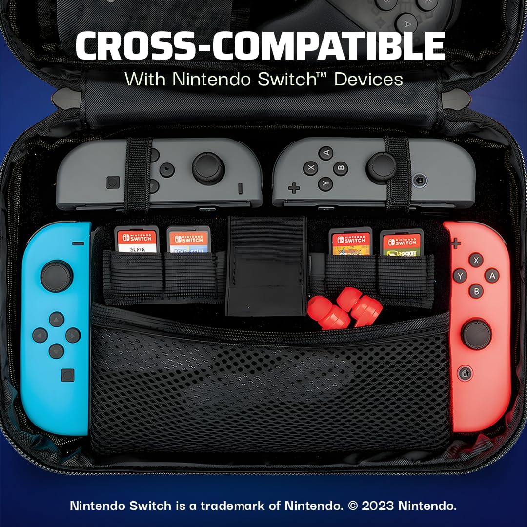 PDP Overnight Case GLOW Mario Kart Drift Nintendo Switch Custom Black