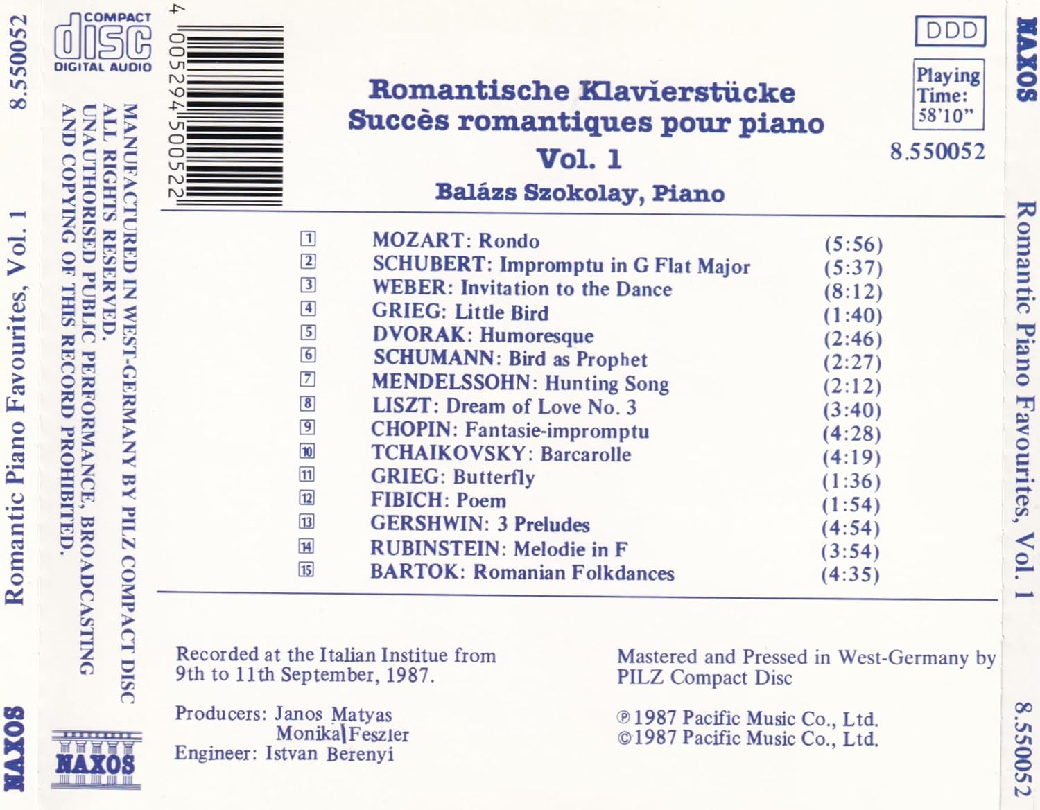 Romantic Piano Favourites