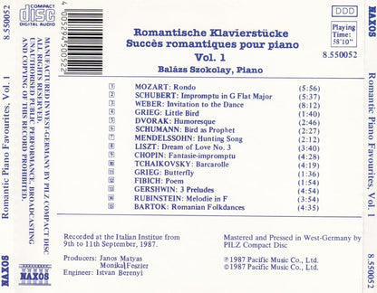Romantic Piano Favourites