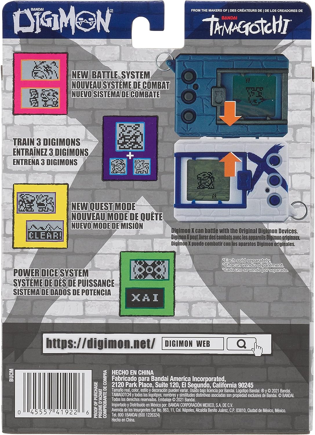Bandai DigimonX (White & Blue) - Virtual Monster Pet by Tamagotchi
