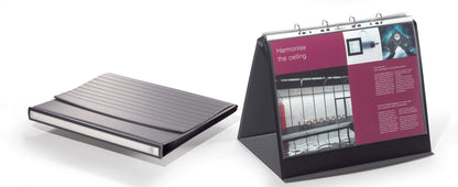 Durable DURASTAR Table Flipchart Stand | A3 Landscape Format | Grey Colour | Ideal for Presentations and Meetings