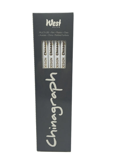 Chinagraph Marking Pencils - White (Box of 12