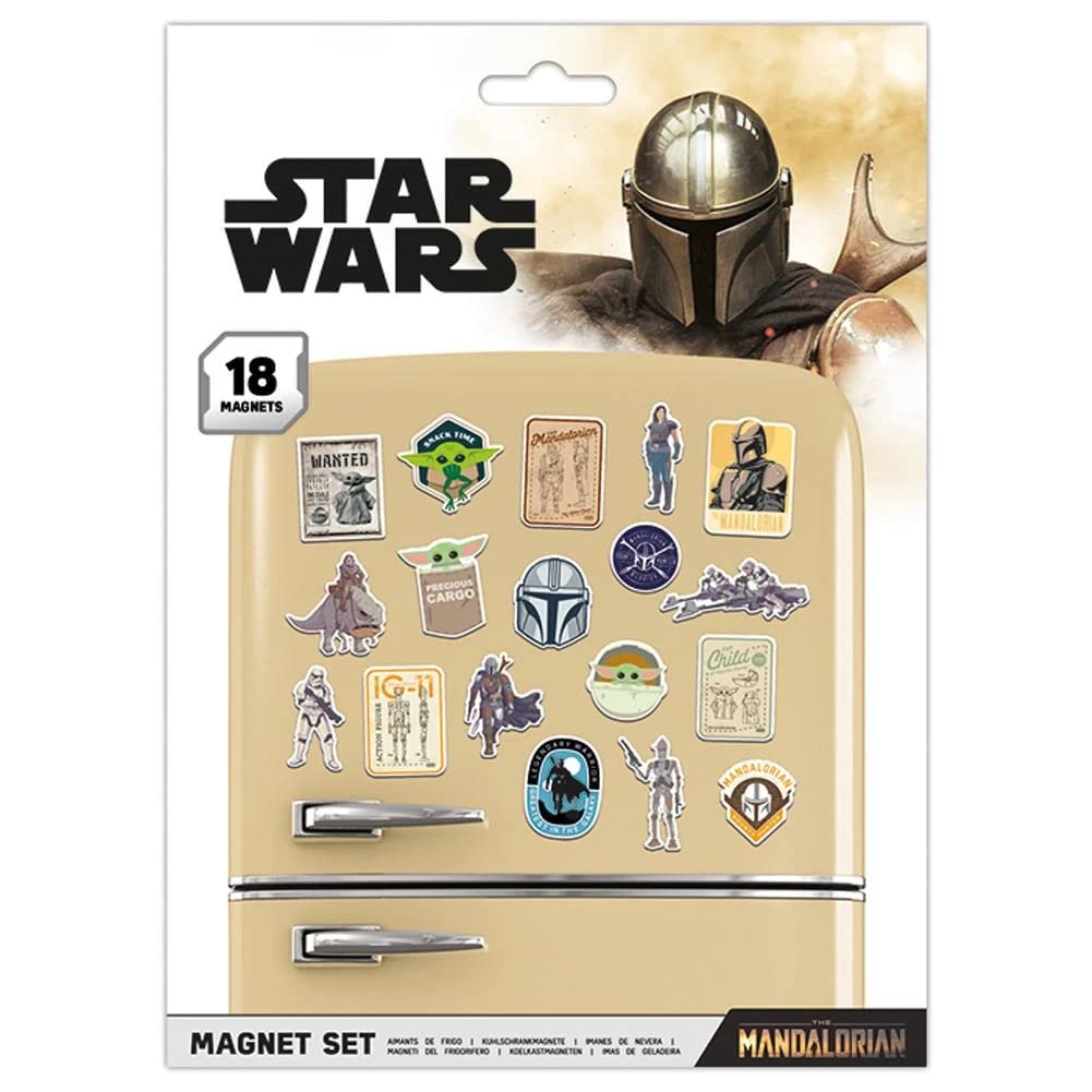 Star Wars The Mandalorian - Bounty Hunter Unisex Imán Nevera Multicolor, Plastico
