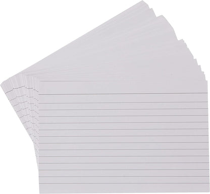 Q-Connect Record Card 152x102mm Ruled Feint White (100 Pack