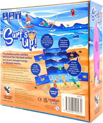 Surfs Up by Good Games Publishing, Strategy Board Game, for 2 to 6 Players and Ages 14+