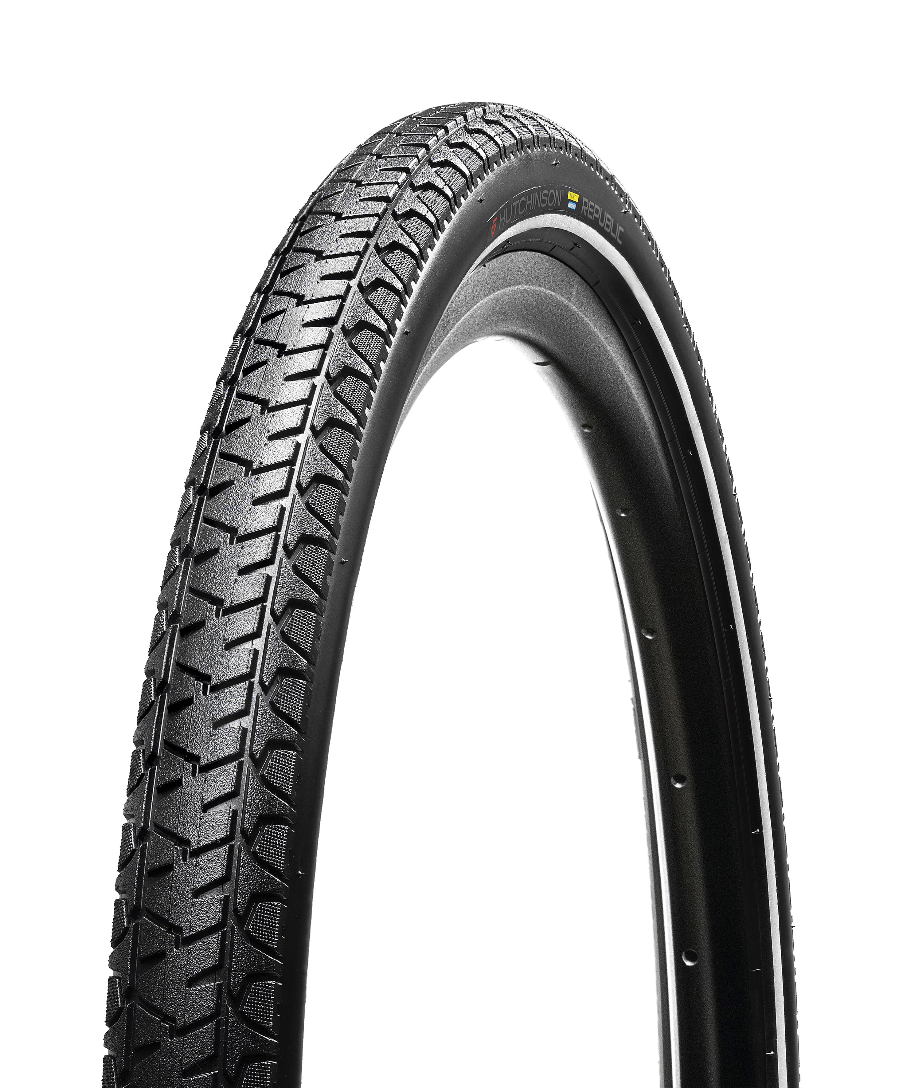 Hutchinson – Republic – Urban Reifen – Grip und pannensicher – TubeType – starre Stangen – Schwarz – Infinity
