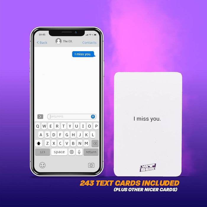 Hit Send from The Sidemen, Ultimatives Partyspiel, Fordern Sie Freunde mit lustigen Botschaften heraus, gewagter Spaß und unvorhersehbare Ergebnisse, 300 Karten enthalten