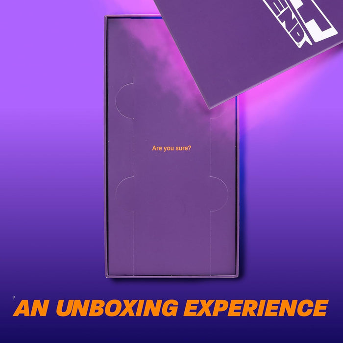 Hit Send from The Sidemen, Ultimatives Partyspiel, Fordern Sie Freunde mit lustigen Botschaften heraus, gewagter Spaß und unvorhersehbare Ergebnisse, 300 Karten enthalten