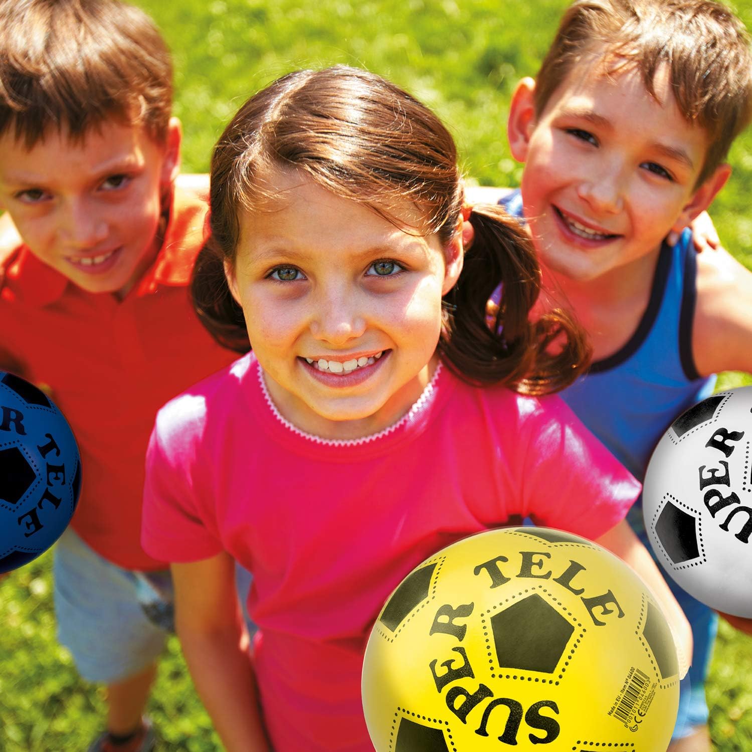 Mondo Speelgoed - Super Tele Bio Baby Ball-Diverse kleuren-Bioball-04600, Veelkleurig, 5, 04600 - 1 stuk