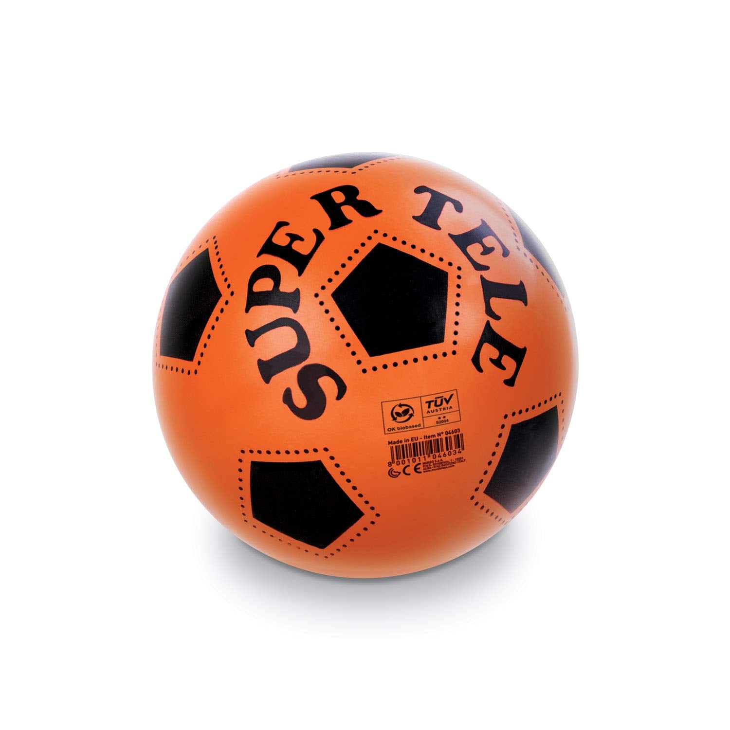 Mondo Toys – Super Tele 04603 Voetbal voor kinderen, verschillende kleuren, BioBall-04603, meerkleurig, 04603