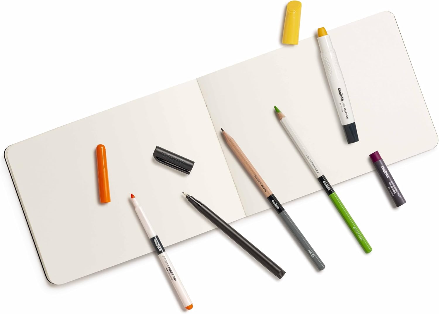 Carioca Plus Blocco per disegni per matite A5 | Blocco disegni con 20 fogli per disegnare ovunque, spessore 140 g/m² e non assorbente