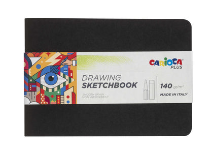 Carioca Plus Blocco per disegni per matite A5 | Blocco disegni con 20 fogli per disegnare ovunque, spessore 140 g/m² e non assorbente