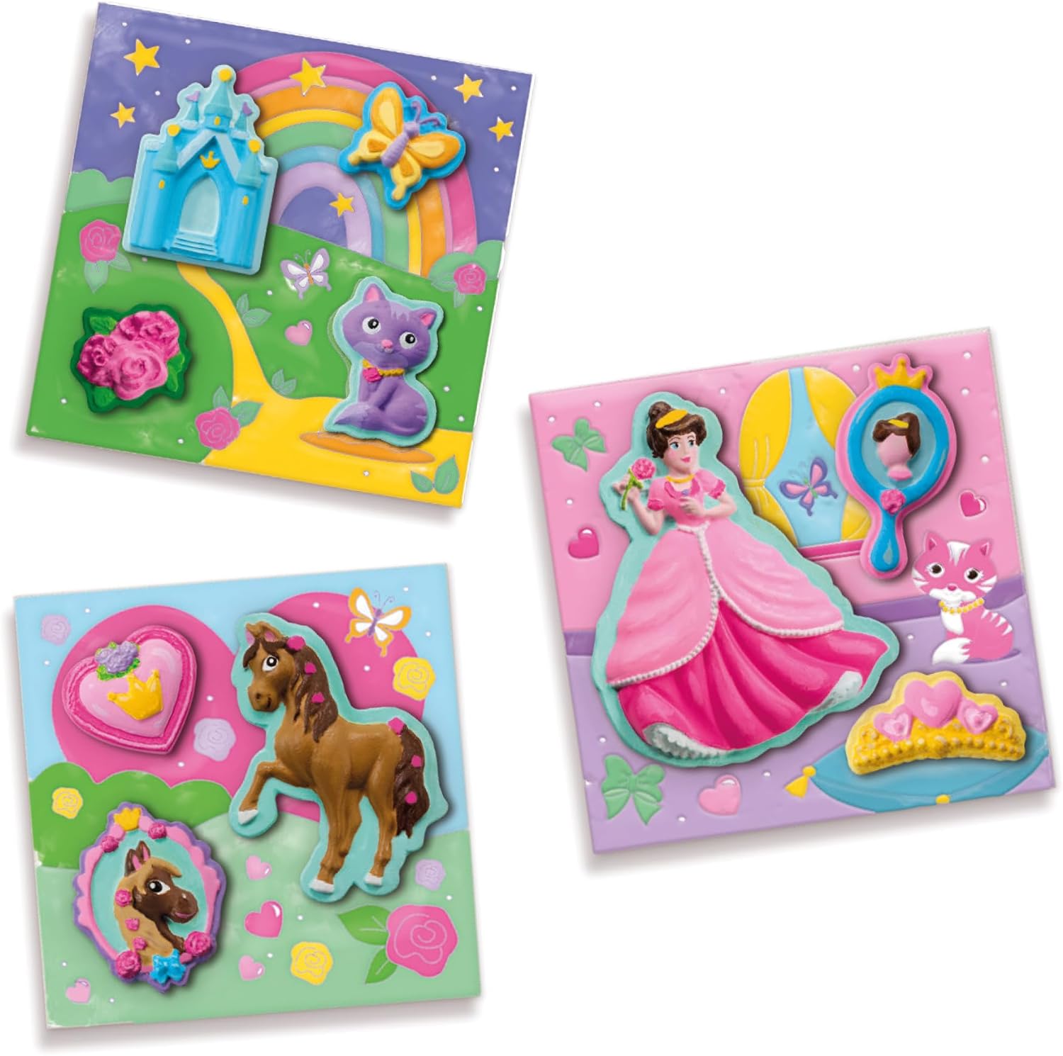 SES Creative 01349 Casting Canvases to Paint Princesses 3X, Yellow
