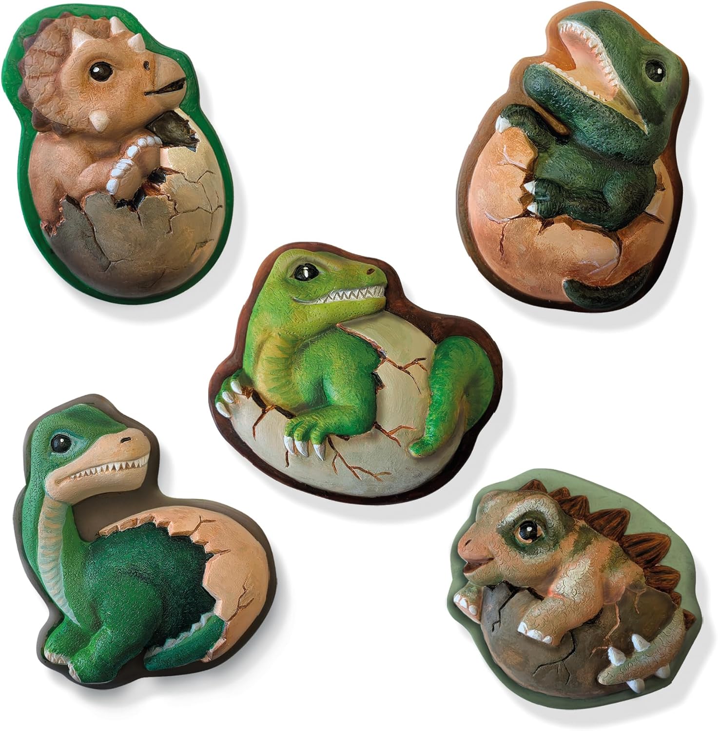 SES Creative Dinosaurier 2 in 1 - Gipsgießen und Kratzbilder, diverse Farben