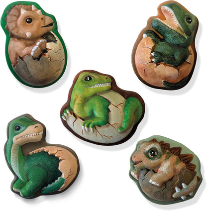 SES Creative Dinosaurier 2 in 1 - Gipsgießen und Kratzbilder, diverse Farben