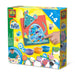 SES Creative 14444 - My First - Fingerpaint Animals, Bright Colours, Paint Set with 8 Painting Cards and 8 Large Animal Stickers for Young Children