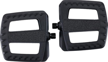 BBB Cycling ErgoBase - Pedales de Bicicleta ergonómicos de Plataforma Grande | Adecuado para Bicicletas urbanas, de Carga y eléctricas | BPD-47, Color Negro