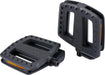 BBB Cycling ErgoBase - Pedales de Bicicleta ergonómicos de Plataforma Grande | Adecuado para Bicicletas urbanas, de Carga y eléctricas | BPD-47, Color Negro